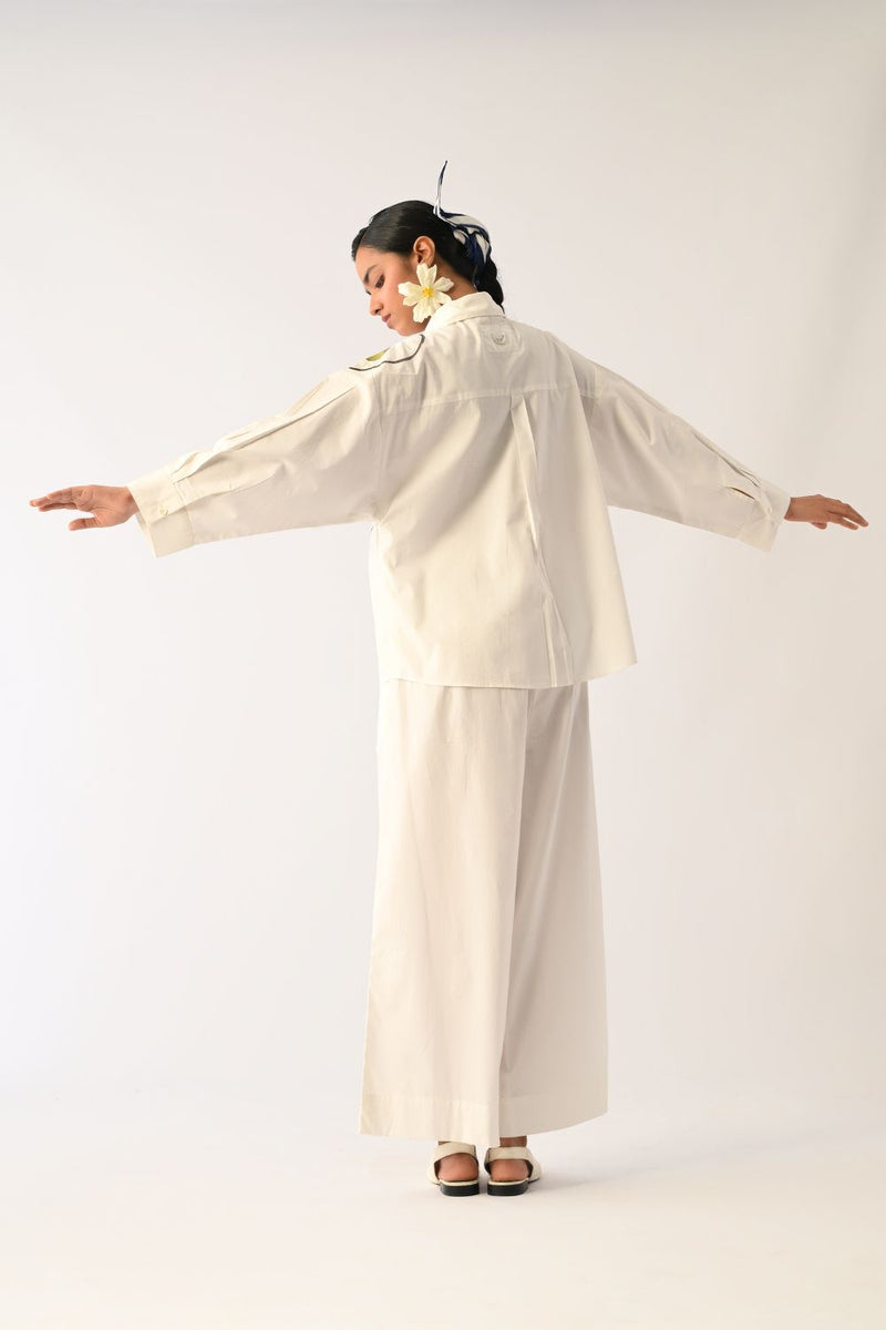 Ivory PP Pant poplin pant/trouser by O'Frida in ivory for women in Singapore
