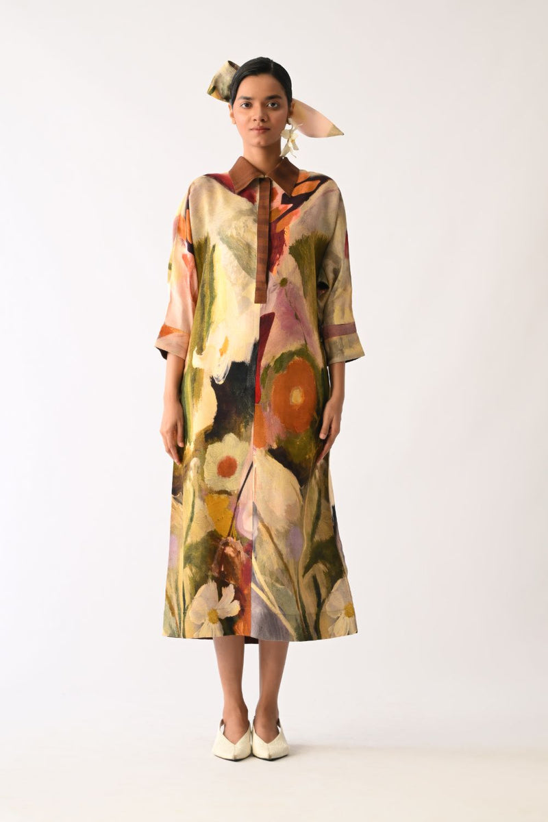 Pollen MH Dress cotton dress by O'Frida in multicolour for women in Singapore