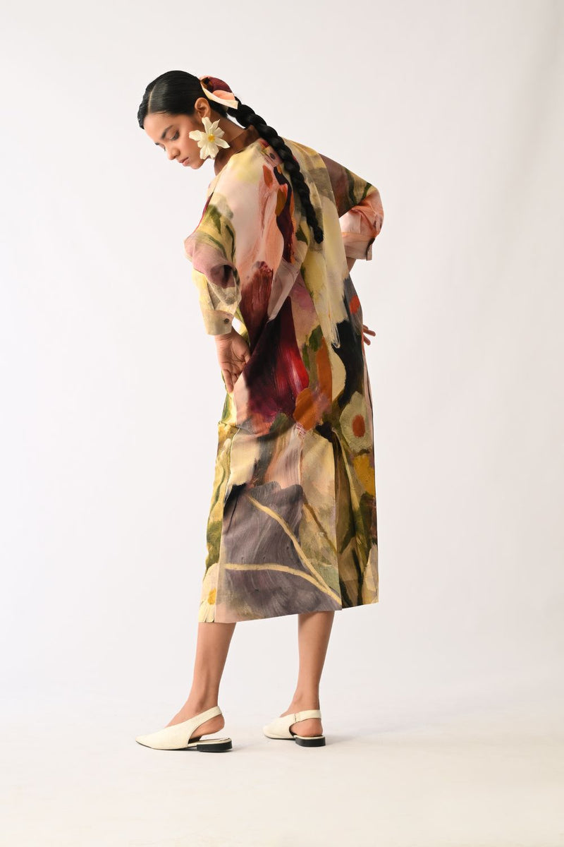 Pollen MH Dress cotton dress by O'Frida in multicolour for women in Singapore