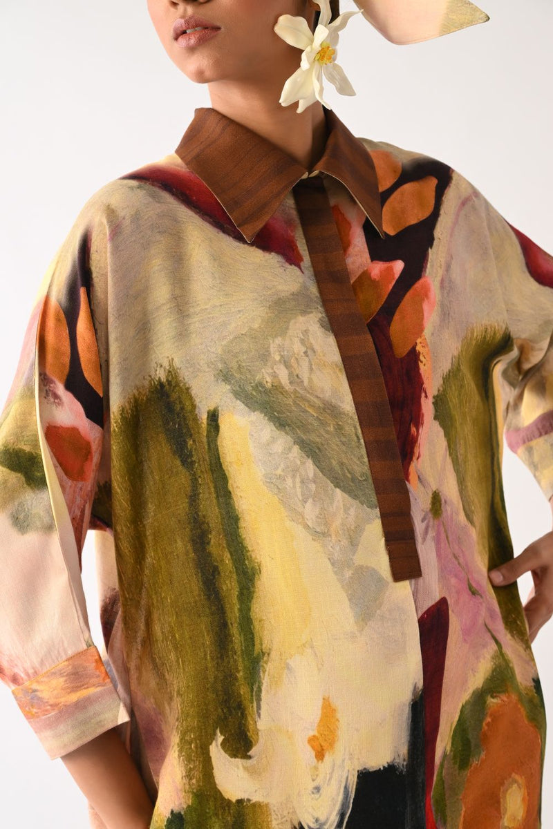 Pollen MH Dress cotton dress by O'Frida in multicolour for women in Singapore