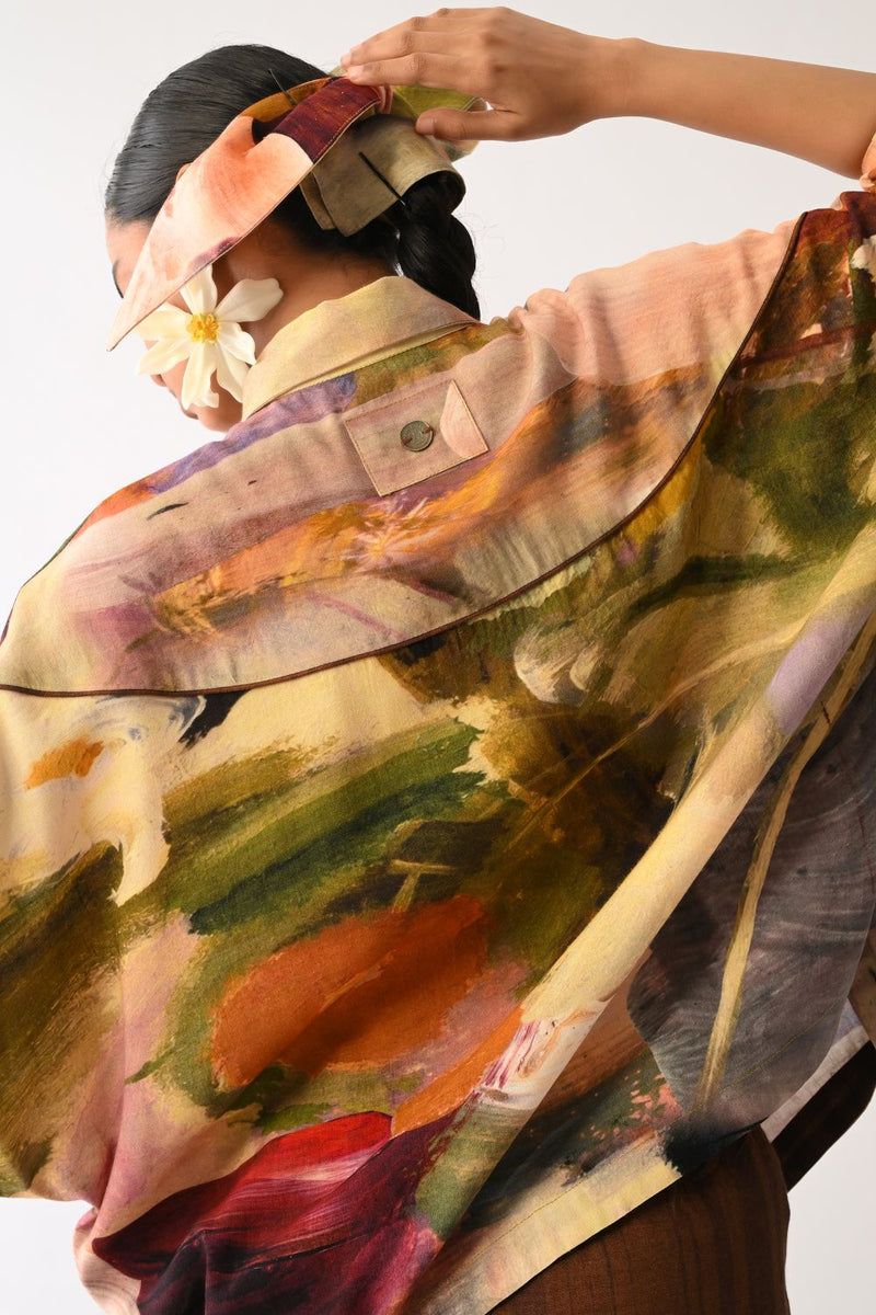 Pollen AE Shirt cotton top/shirt by O'Frida in multicolour for women in Singapore