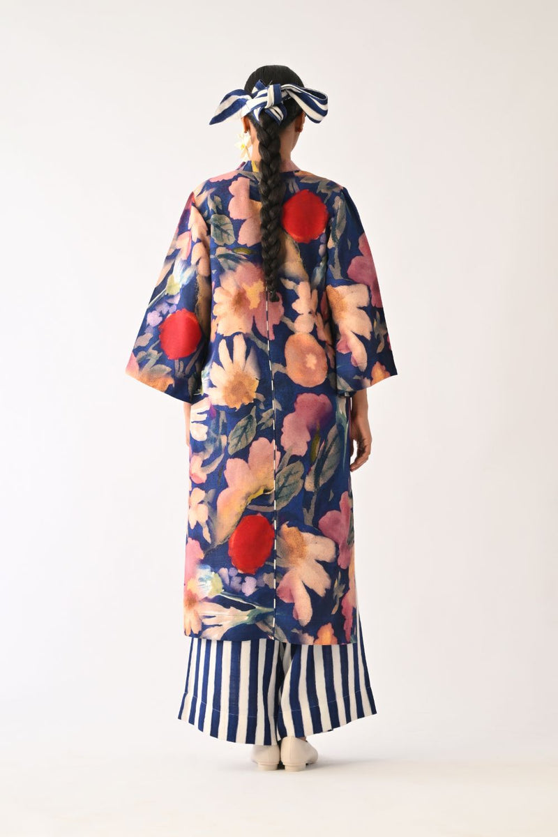 Liberty RB Kurta cotton light kurta set by O'Frida in royal blue for women in Singapore