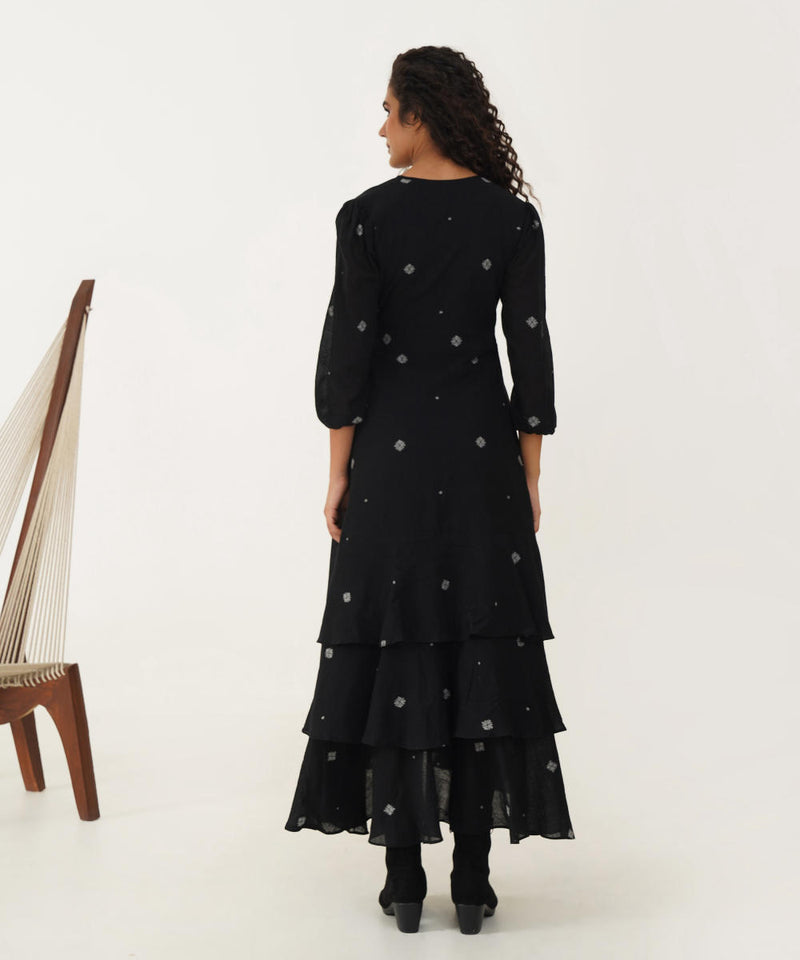 OAK DRESS 100% cotton Buy OAK DRESS from C&W | Dresses for Women by Indigo Dreams in black color for women in Singapore