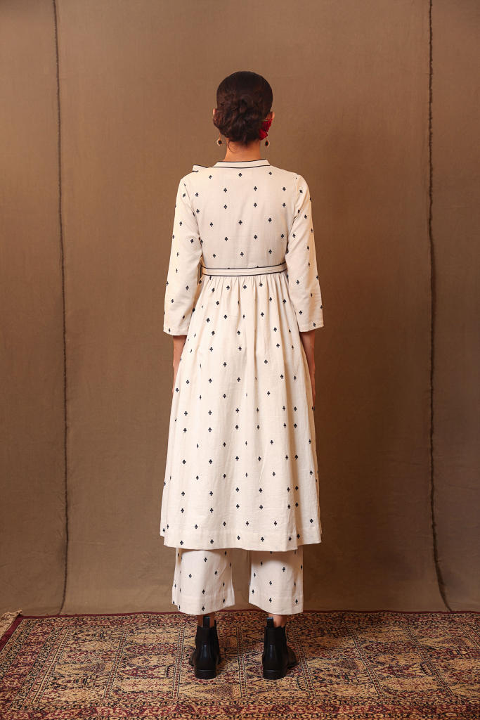 Off-White Club EMB RE Pants 100% cotton by Mati in white color for women in Singapore