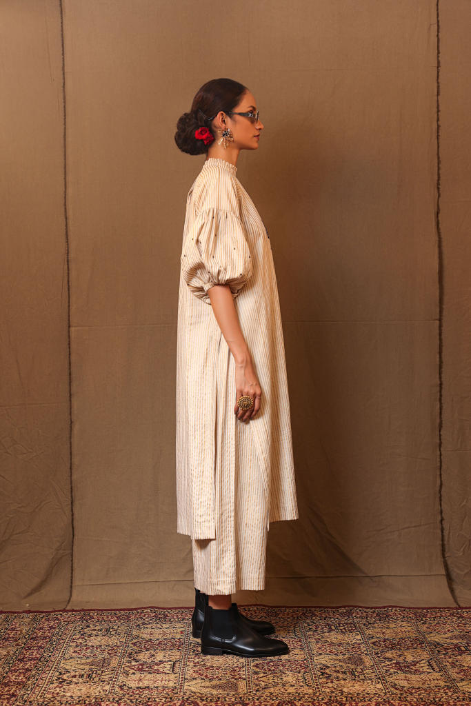 Off-White STR RE Pants 100% cotton by Mati in white color for women in Singapore