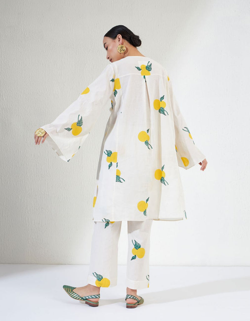 VEERA SET 1 cotton Light Kurta Sets by Aavidi in white color for women in Singapore