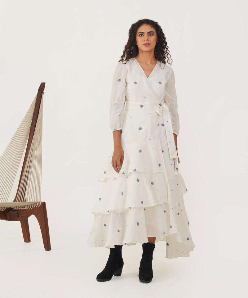 OLIVE DRESS 100% cotton Buy OLIVE DRESS from C&W | Dresses for Women by Indigo Dreams in white color for women in Singapore