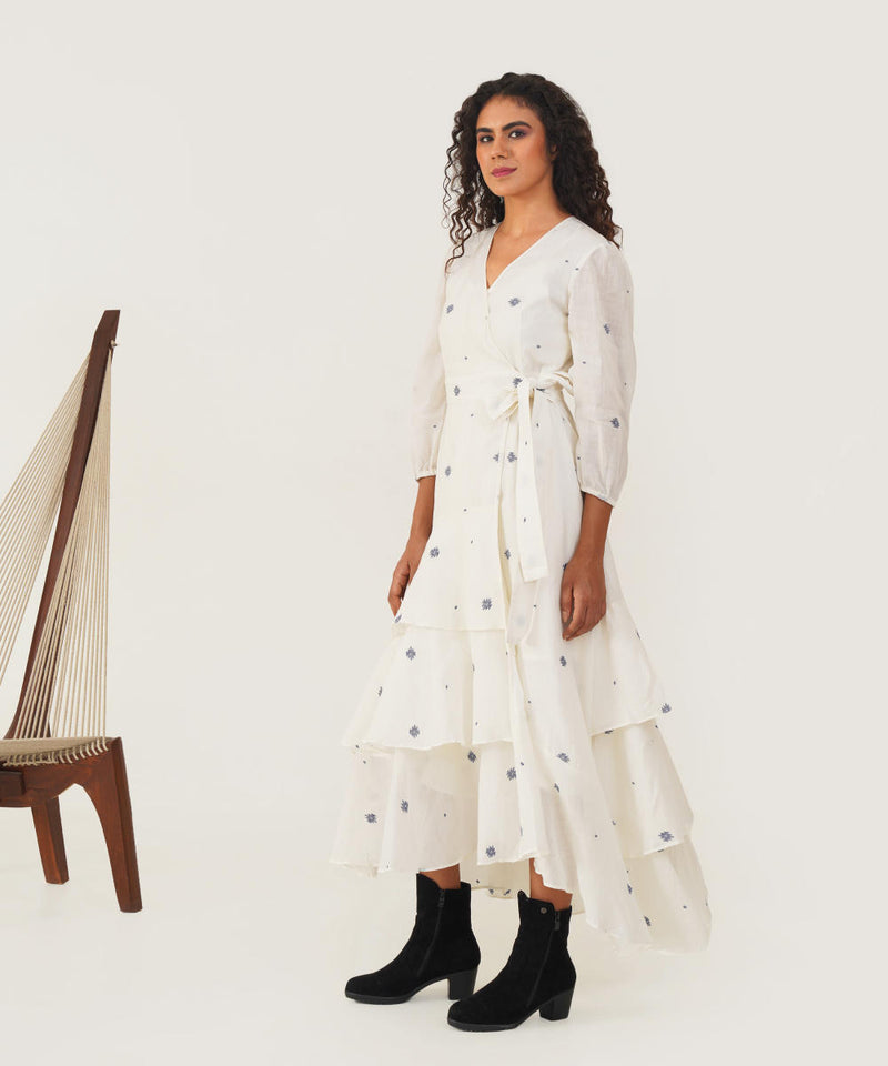 OLIVE DRESS 100% cotton Buy OLIVE DRESS from C&W | Dresses for Women by Indigo Dreams in white color for women in Singapore