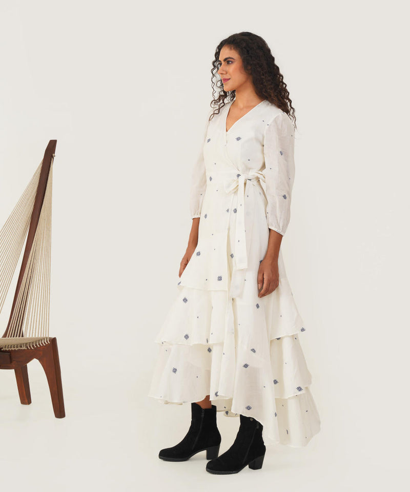 OLIVE DRESS 100% cotton Buy OLIVE DRESS from C&W | Dresses for Women by Indigo Dreams in white color for women in Singapore