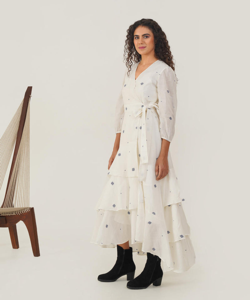 OLIVE DRESS 100% cotton Buy OLIVE DRESS from C&W | Dresses for Women by Indigo Dreams in white color for women in Singapore