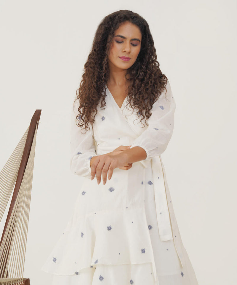 OLIVE DRESS 100% cotton Buy OLIVE DRESS from C&W | Dresses for Women by Indigo Dreams in white color for women in Singapore