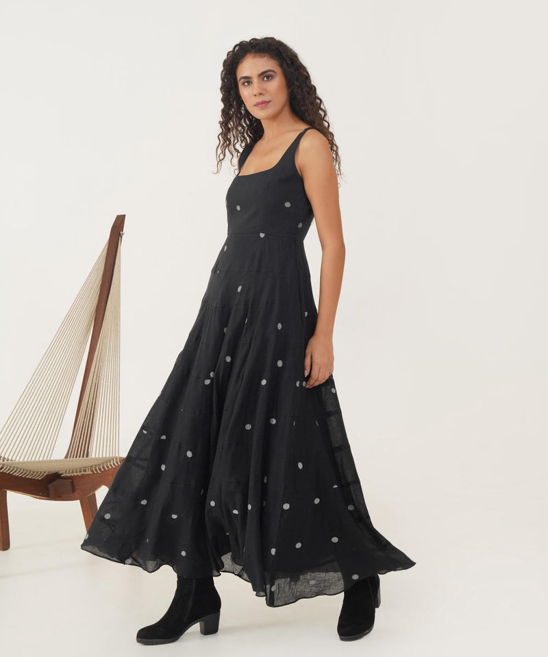 OLIVIA DRESS 100% cotton Buy OLIVIA DRESS from C&W | Dresses for Women by Indigo Dreams in black color for women in Singapore