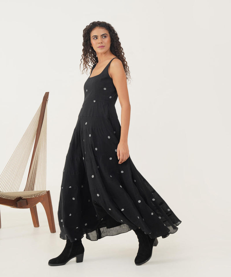 OLIVIA DRESS 100% cotton Buy OLIVIA DRESS from C&W | Dresses for Women by Indigo Dreams in black color for women in Singapore