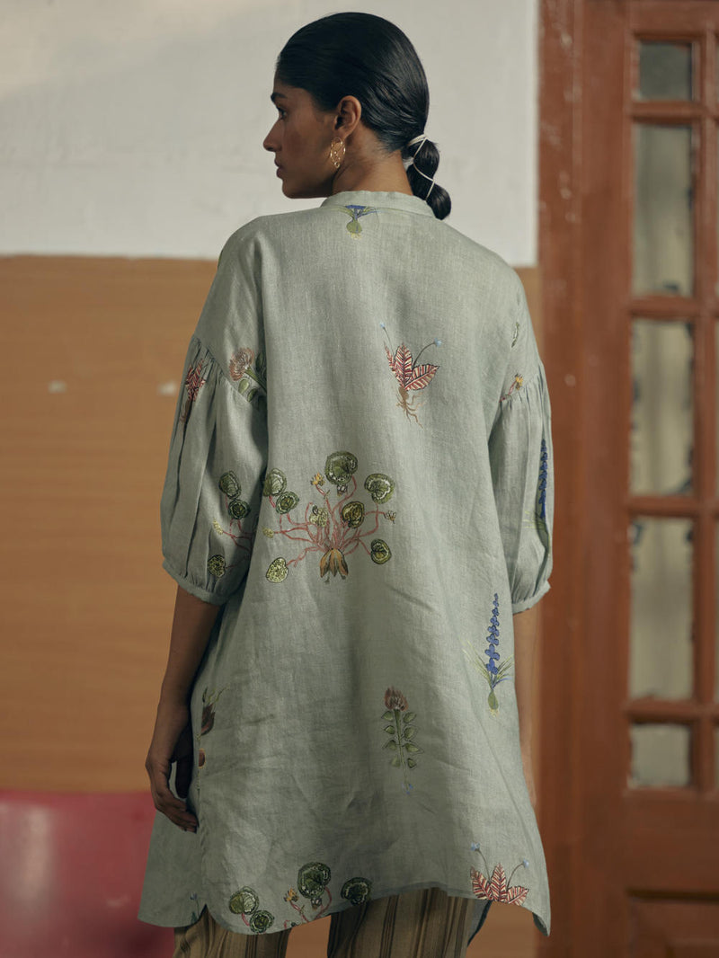 Oracle Tunic - Botanical Blue by CORD for in Singapore