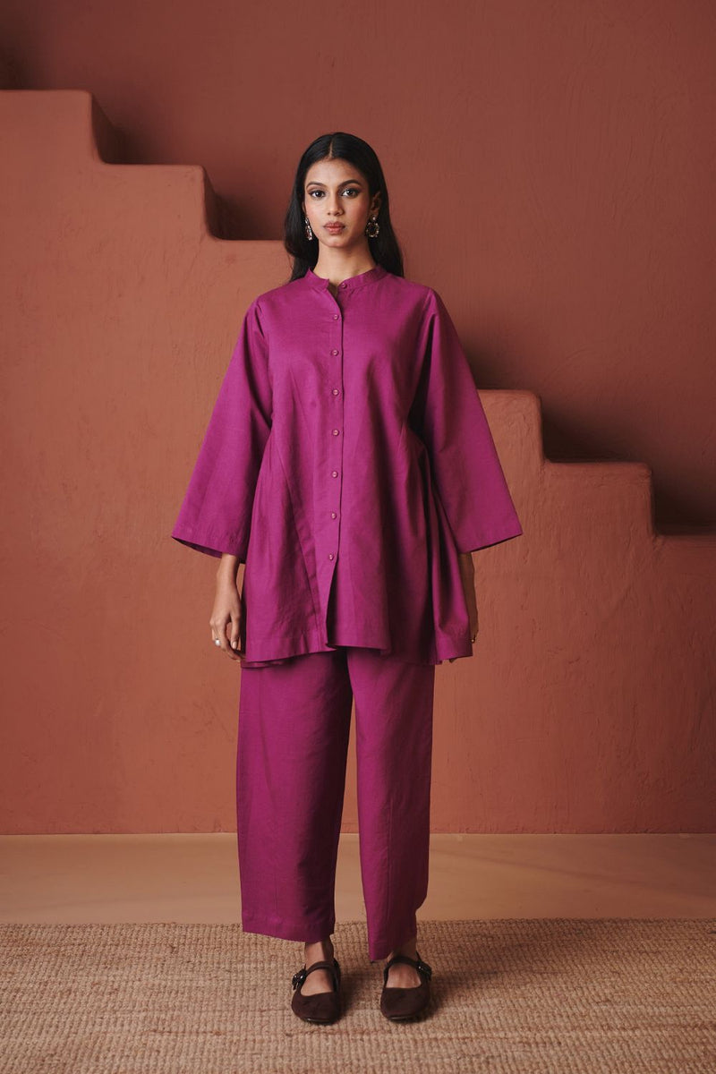 Orchid Co Linen Gathered Shirt