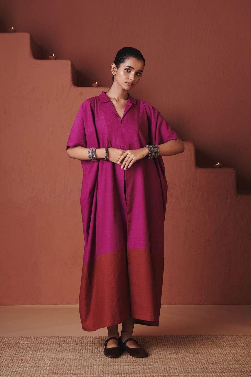 Orchid Co Linen Kaftan Dress