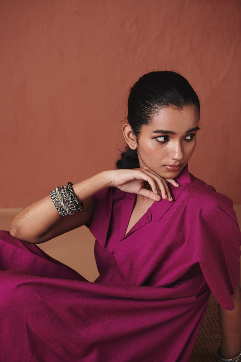 Orchid Co Linen Kaftan Dress