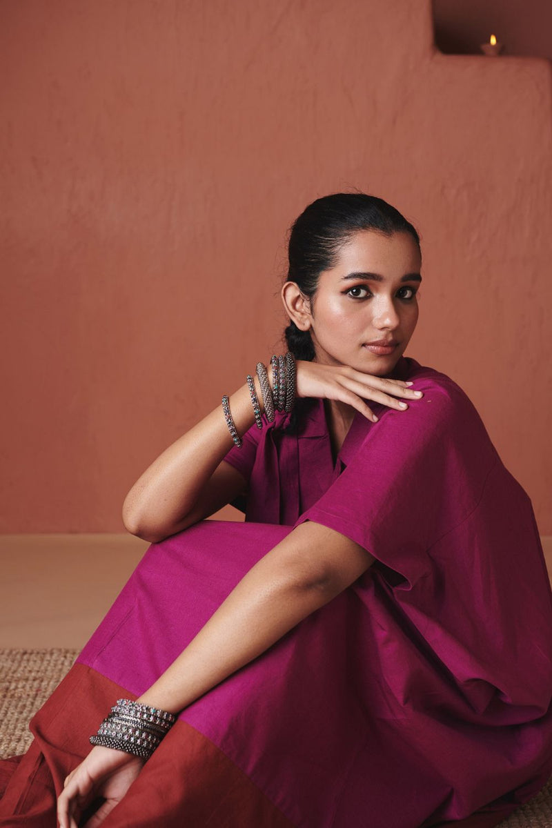 Orchid Co Linen Kaftan Dress