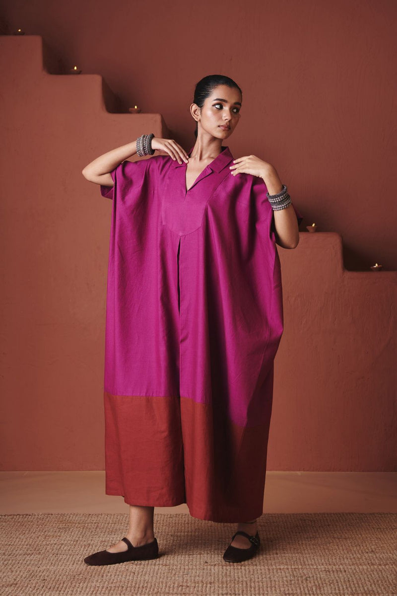 Orchid Co Linen Kaftan Dress