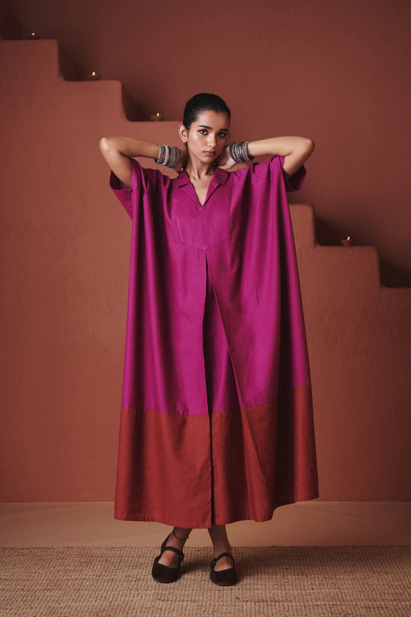 Orchid Co Linen Kaftan Dress
