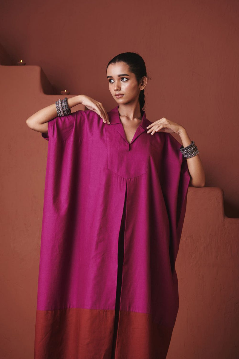Orchid Co Linen Kaftan Dress