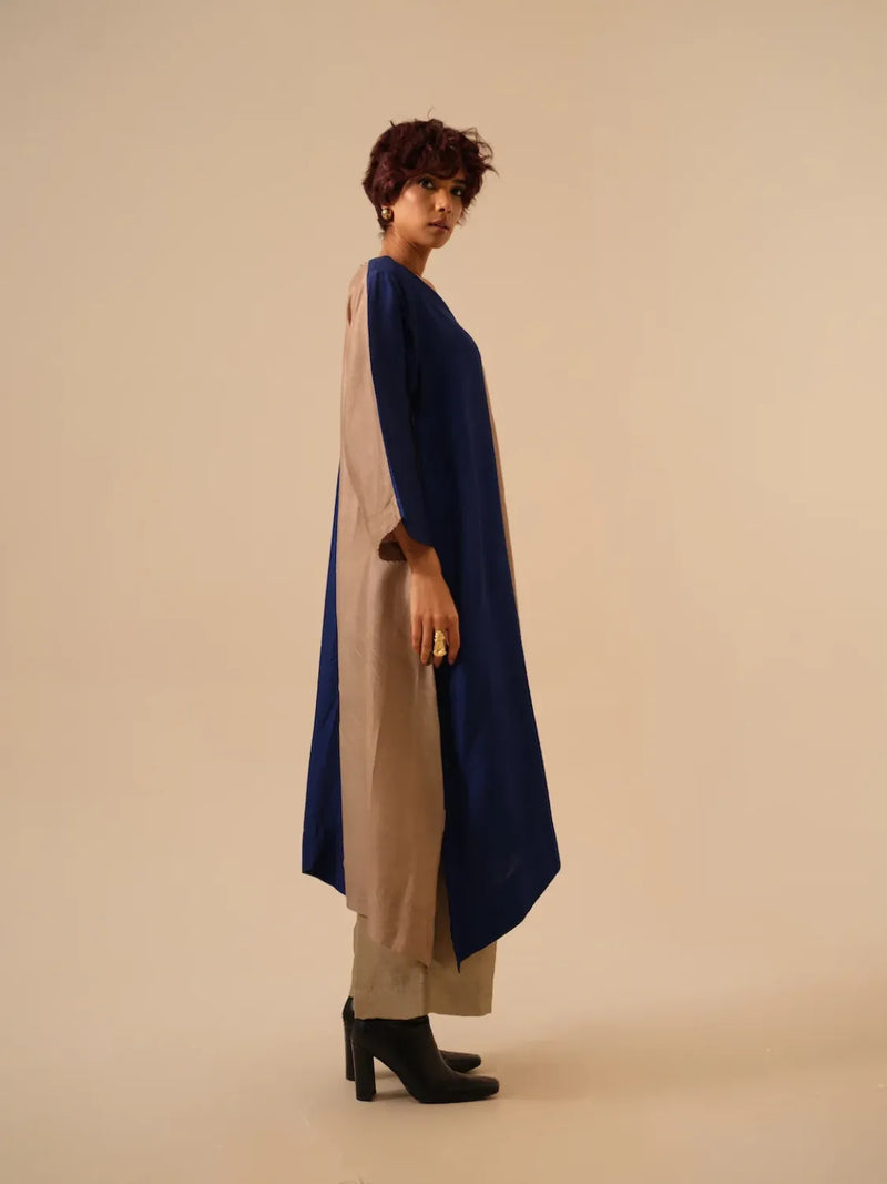 Oregano Pants-Grey mysore silk pants/trousers by Stoique in grey for women in Singapore
