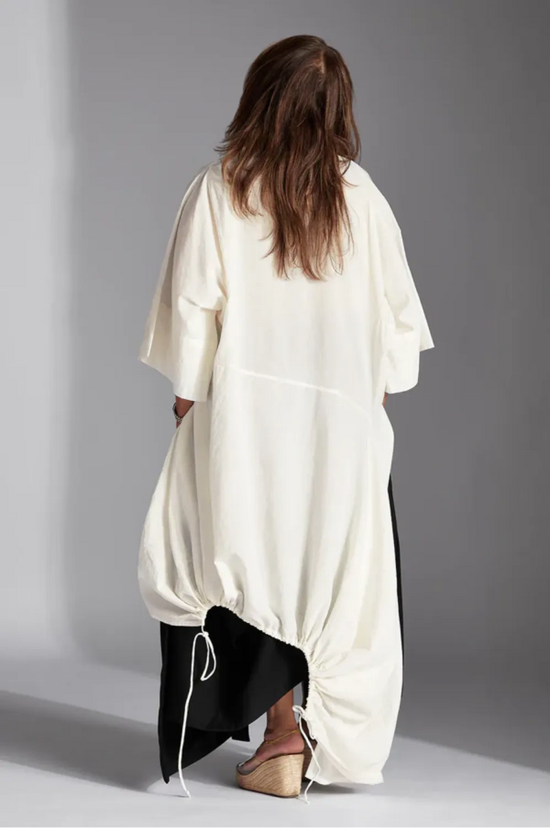 Orien Shirt-White cotton by Chola in white color for women in Singapore