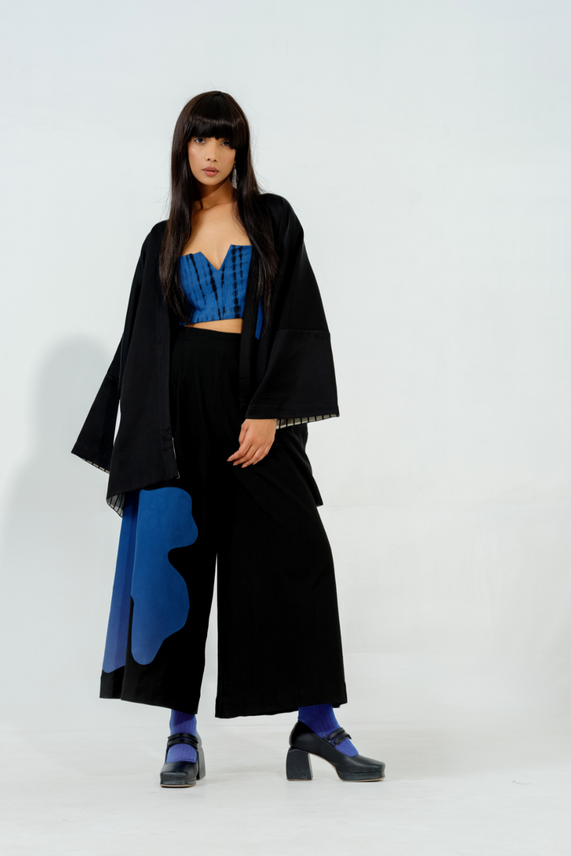Oyster Top cotton matty tops and shirts by Stoique in black, blue for women in Singapore