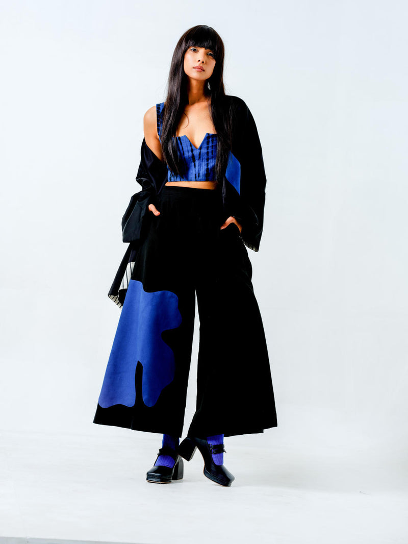 Oyster Top cotton matty tops and shirts by Stoique in black, blue for women in Singapore
