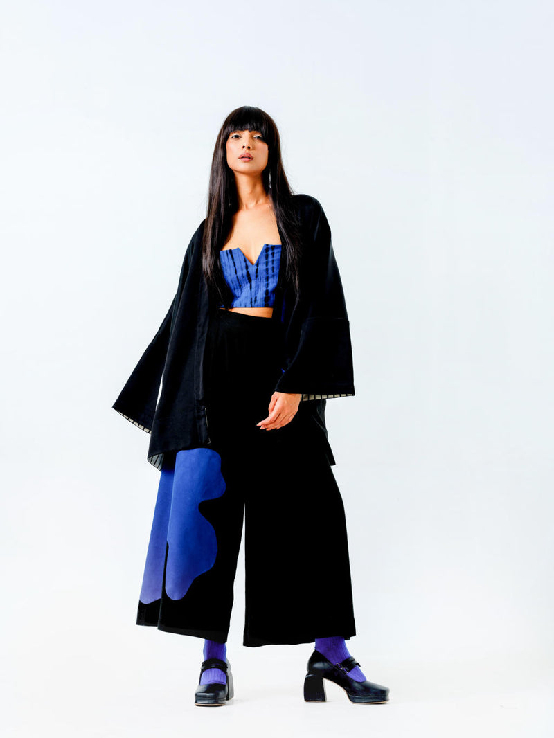 Oyster Top cotton matty tops and shirts by Stoique in black, blue for women in Singapore