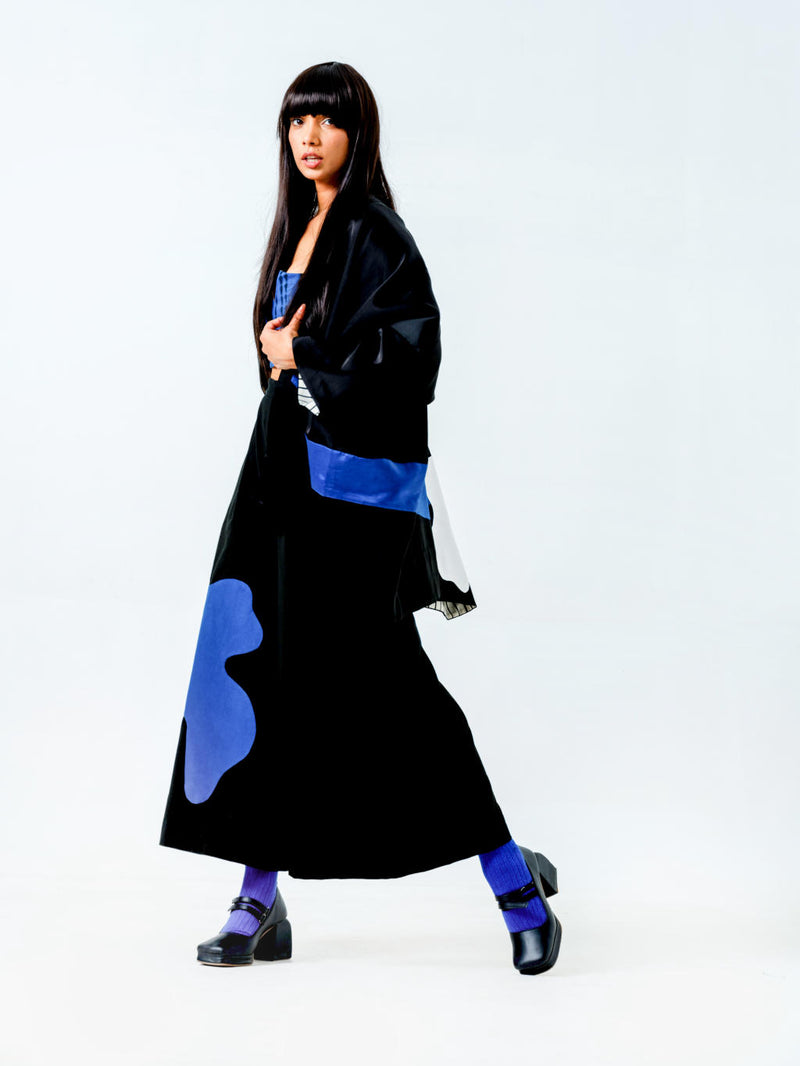 Oyster Top cotton matty tops and shirts by Stoique in black, blue for women in Singapore