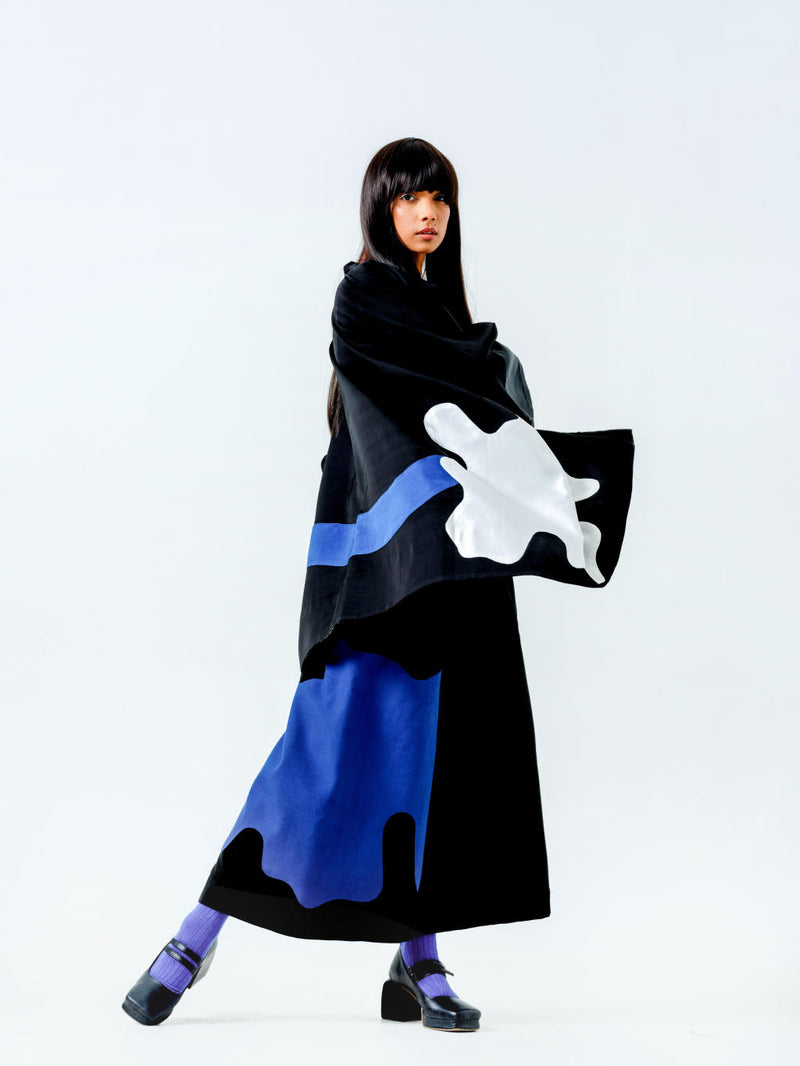 Oyster Top cotton matty tops and shirts by Stoique in black, blue for women in Singapore