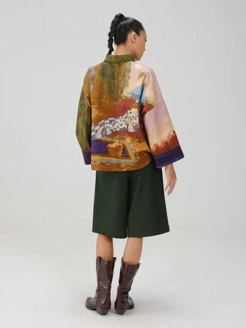 Panel Shirt - Lakeside satin by CORD for women in Singapore
