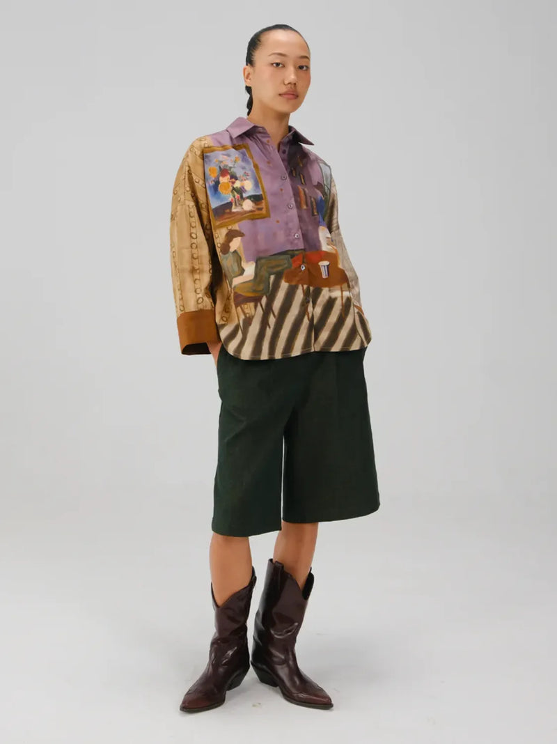 Panel Shirt - Living Room satin by CORD for women in Singapore