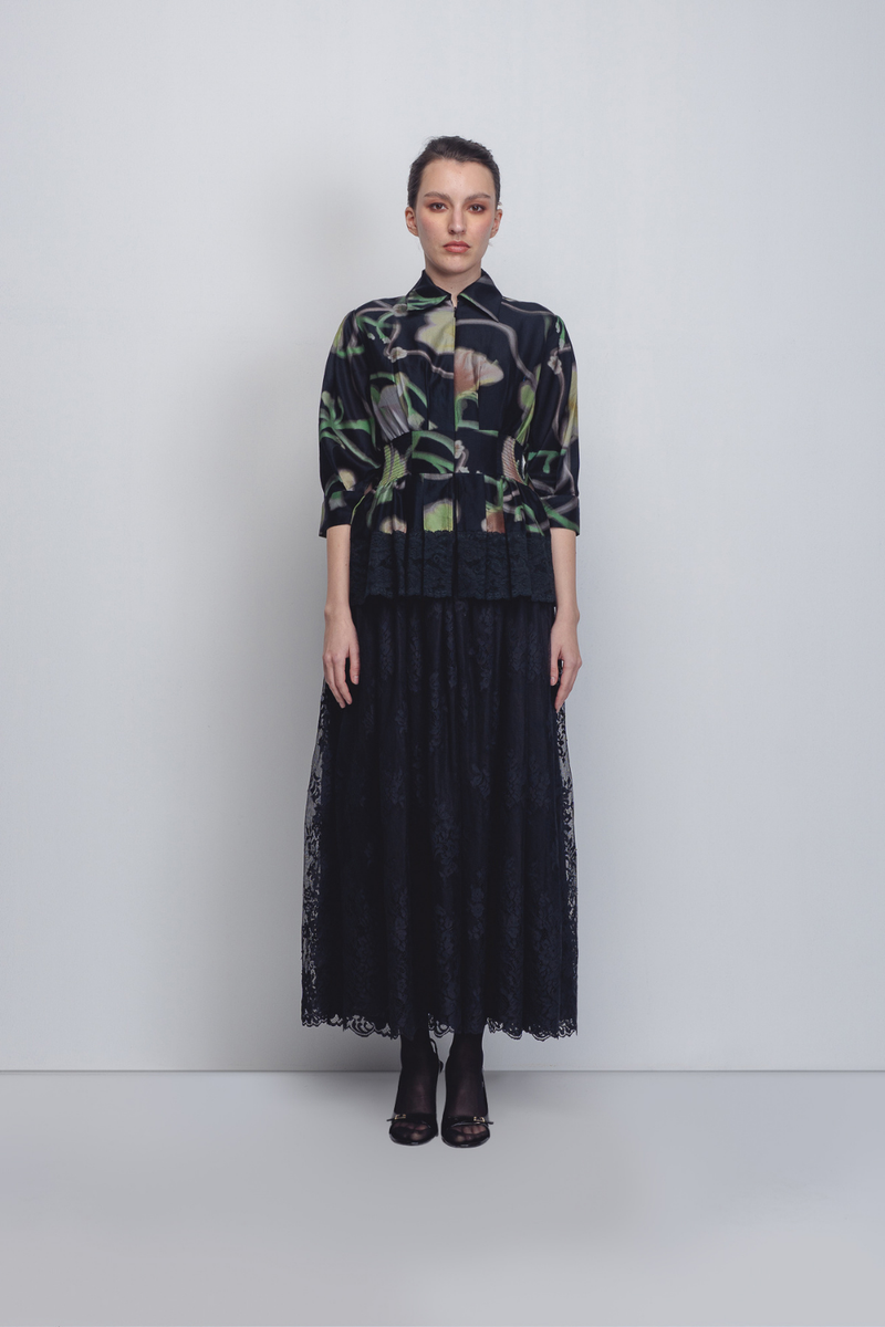 Paron Print Ame Dress - Paron Print + Black Buy Paron Print Ame Dress - Paron Print + Black from C&W | Dresses for Women by Leh Studios in black color for women in Singapore