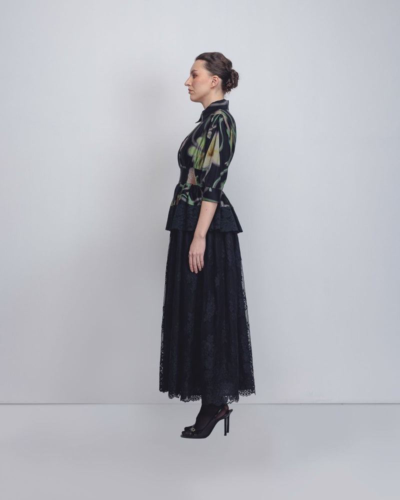 Paron Print Ame Dress - Paron Print + Black Buy Paron Print Ame Dress - Paron Print + Black from C&W | Dresses for Women by Leh Studios in black color for women in Singapore