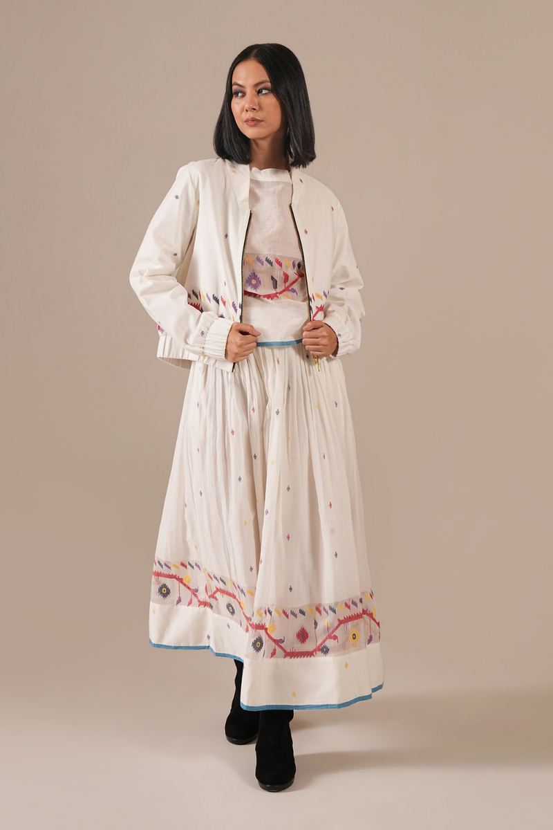 PEARL CLOUD SET 100% cotton Buy PEARL CLOUD SET from C&W | Co-Ord Sets for Women by Indigo Dreams in ivory color for women in Singapore