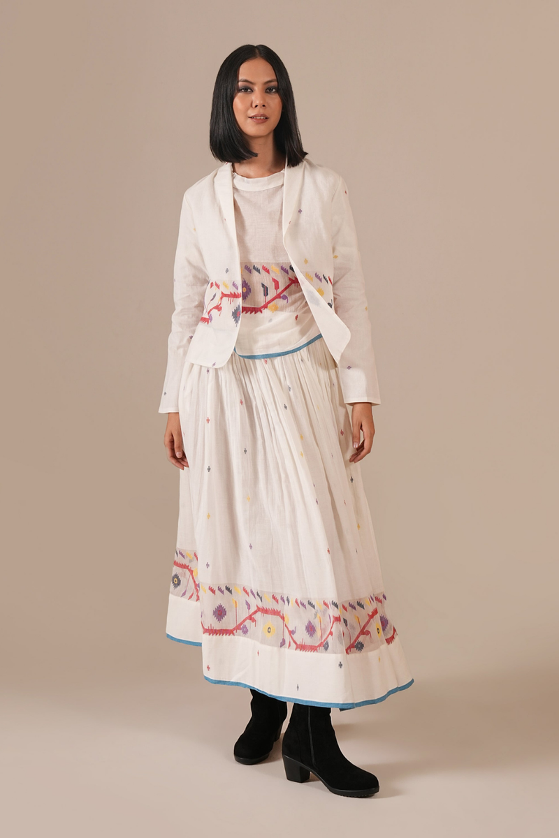 PEARL SONG SET 100% cotton Buy PEARL SONG SET from C&W | Co-Ord Sets for Women by Indigo Dreams in white color for women in Singapore