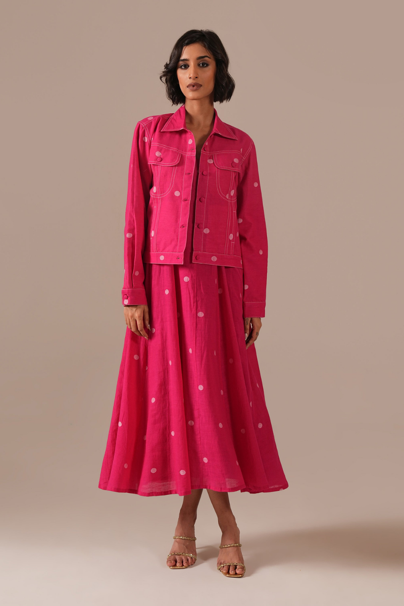 PEONY HAZE SET 100% cotton Buy PEONY HAZE SET from C&W | Co-Ord Sets for Women by Indigo Dreams in pink color for women in Singapore