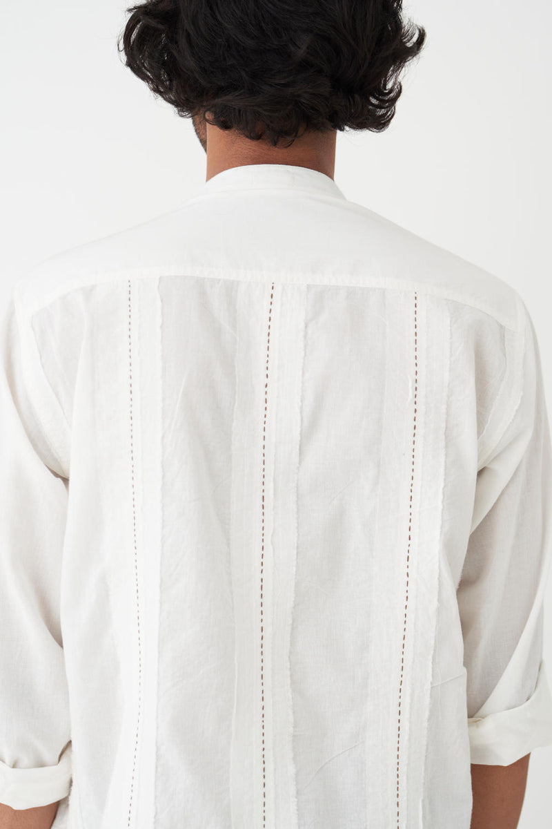 CEDAR EMB. SHIRT CO-ORD poplin by THREE Men for men in Singapore
