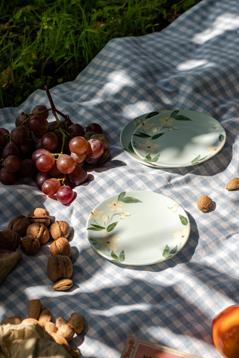 Postcards from Shimla-Potato Creeper  Appetiser Plates