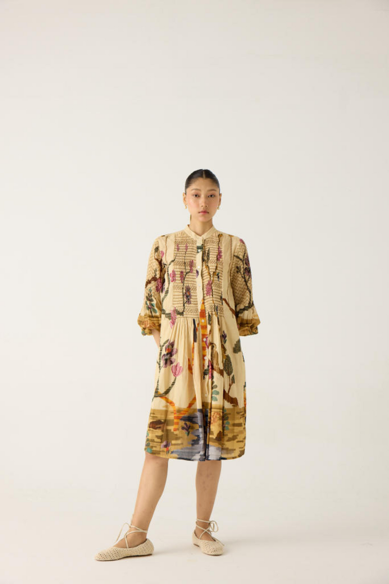 PORTO DRESS-SAFARI cotton by CORD in multi for women in Singapore