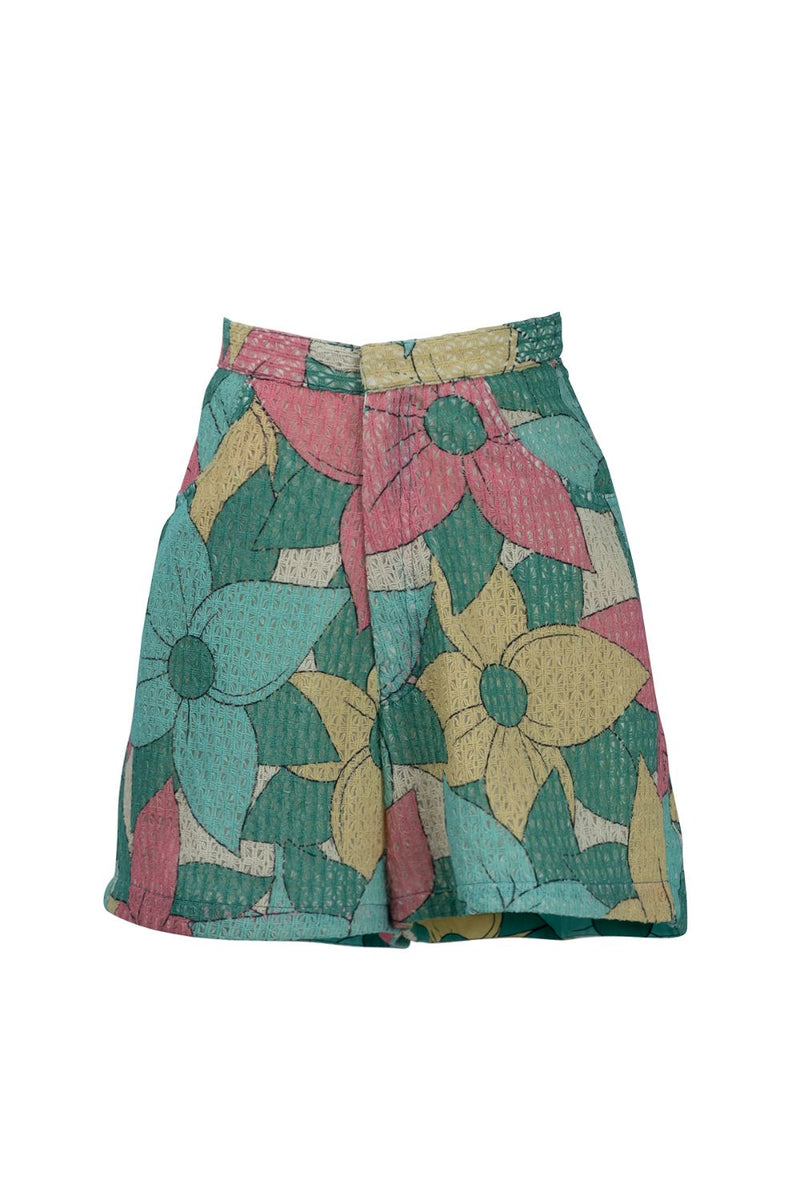Big Floral Kaftan Top And Shorts Set cotton Buy Big Floral Kaftan Top And Shorts Set from C&W | Co-Ord Sets for Women by Kritika Murarka in multi color for women in Singapore