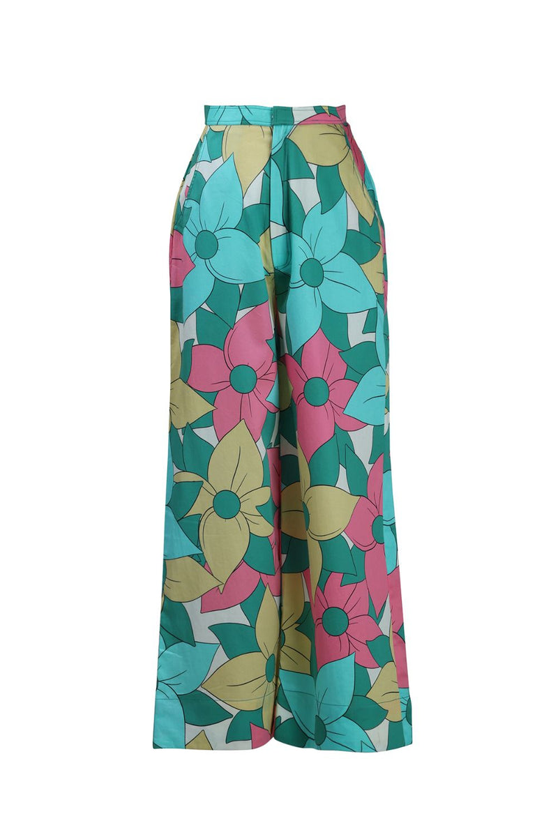 Big Floral Trouser cotton Buy Big Floral Trouser from C&W | Pants/Trousers for Women by Kritika Murarka in multi color for women in Singapore