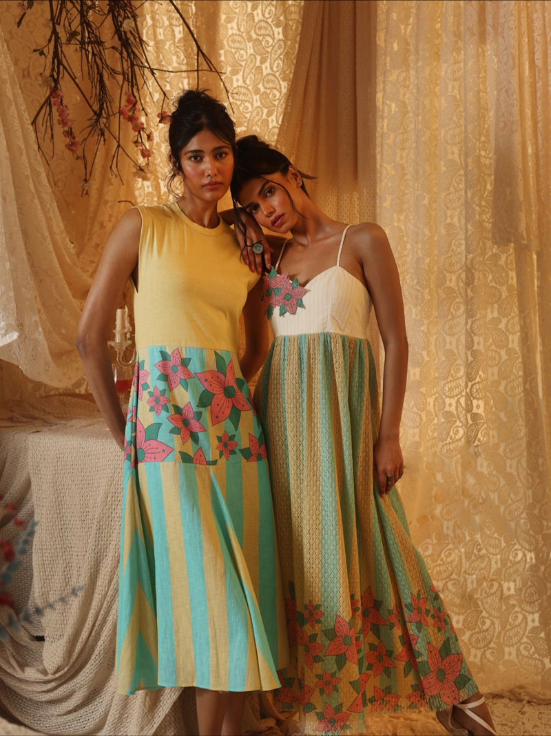 Jersey Top Tier Dress cotton Buy Jersey Top Tier Dress from C&W | Dresses for Women by Kritika Murarka in blue color for women in Singapore