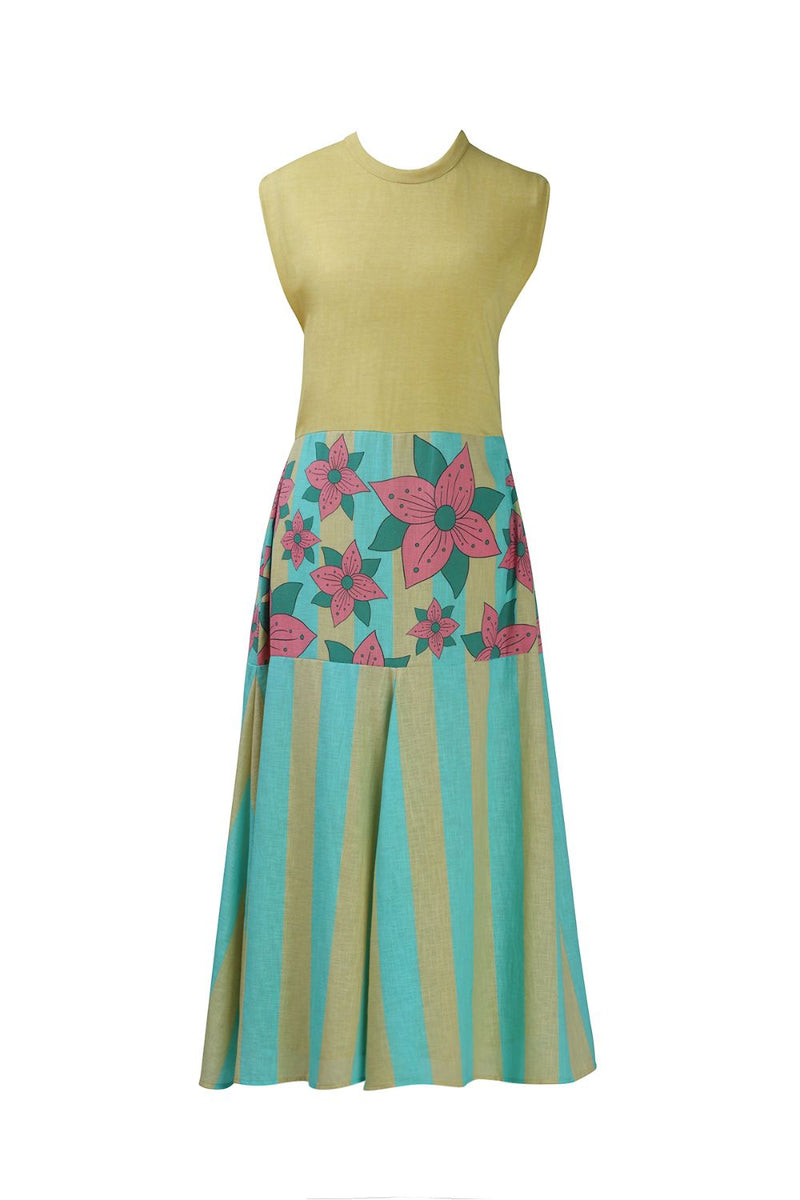 Jersey Top Tier Dress cotton Buy Jersey Top Tier Dress from C&W | Dresses for Women by Kritika Murarka in blue color for women in Singapore