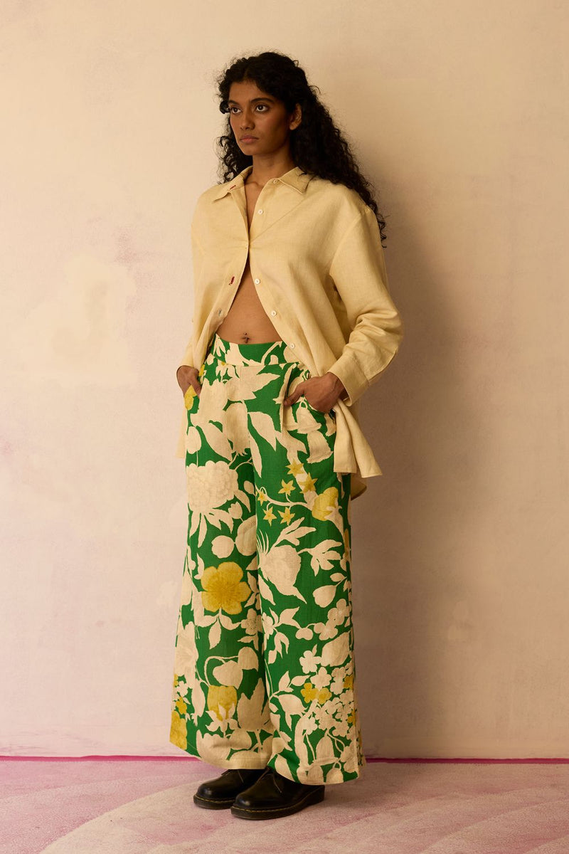 Hibiscus Anaar Pants - Fern by World of SiSa for women in Singapore
