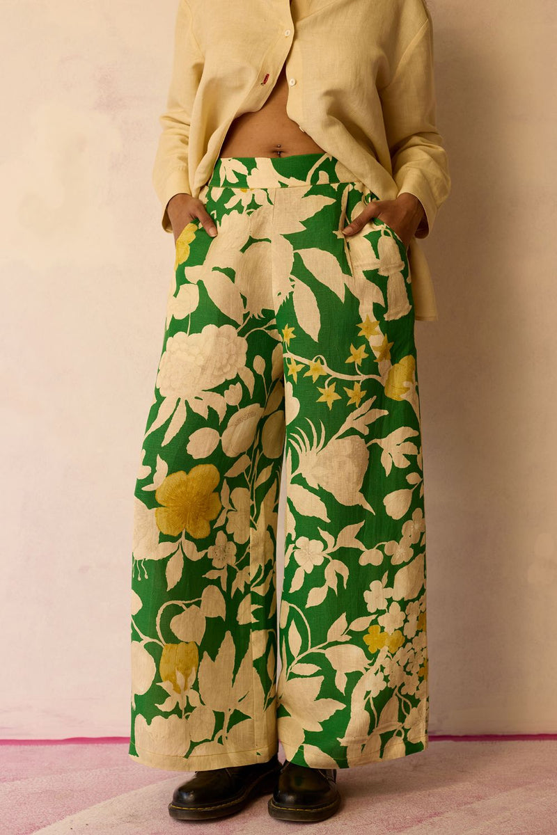 Hibiscus Anaar Pants - Fern by World of SiSa for women in Singapore