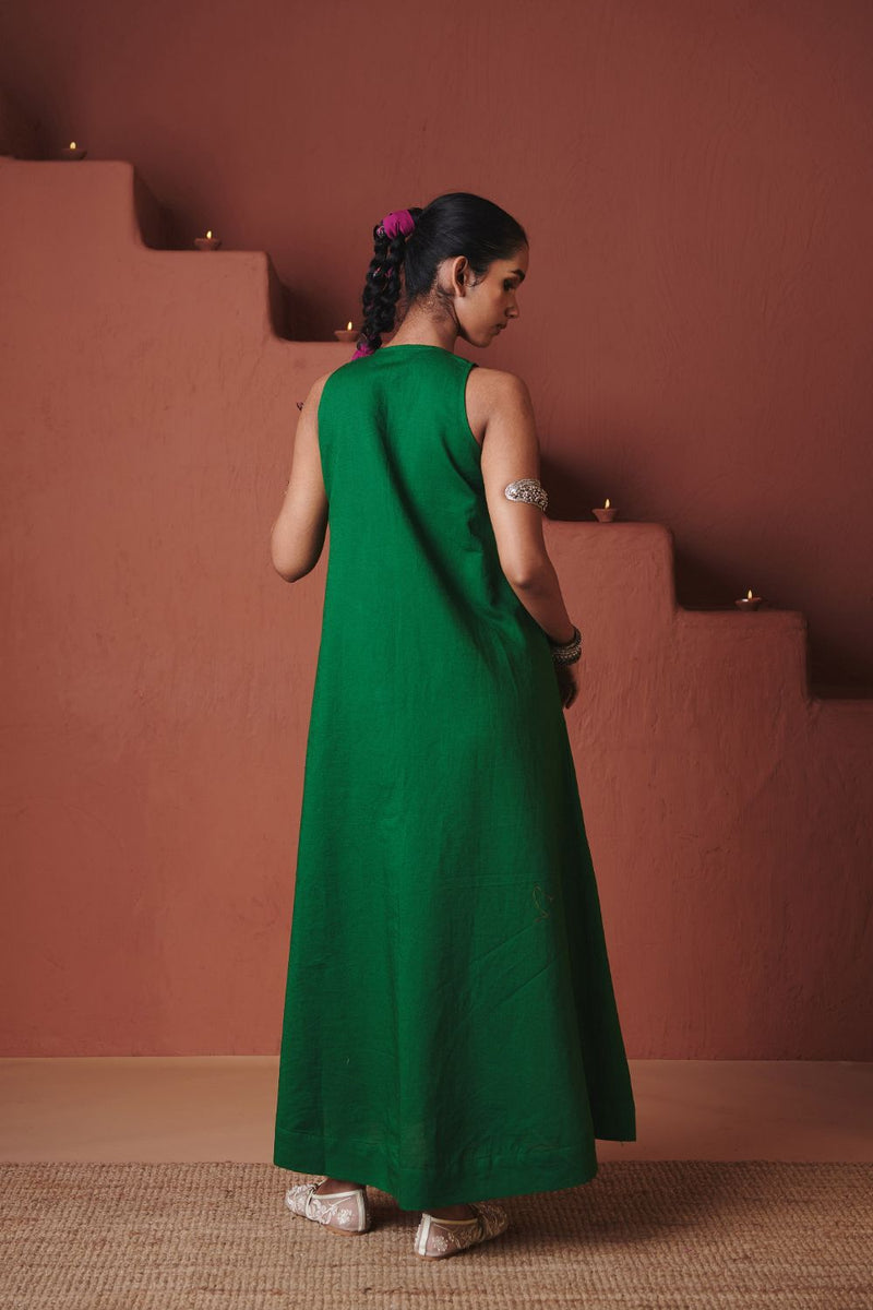 Panna Linen Flared Dress