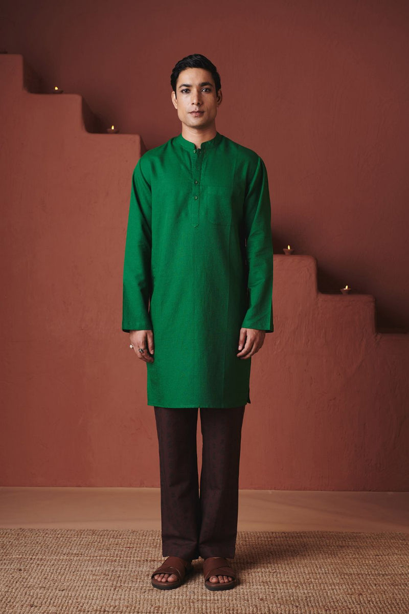 Panna Linen Men's Classic Kurta